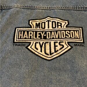 90’s Vintage Harley Davidson Denim Vest